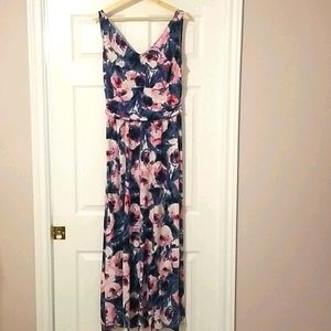 Watercolour Floral Maxi Dress
